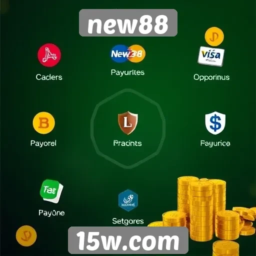 Opções de pagamento disponíveis no new88